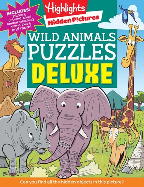 Bilde av Wild Animals Puzzles Deluxe Av Highlights