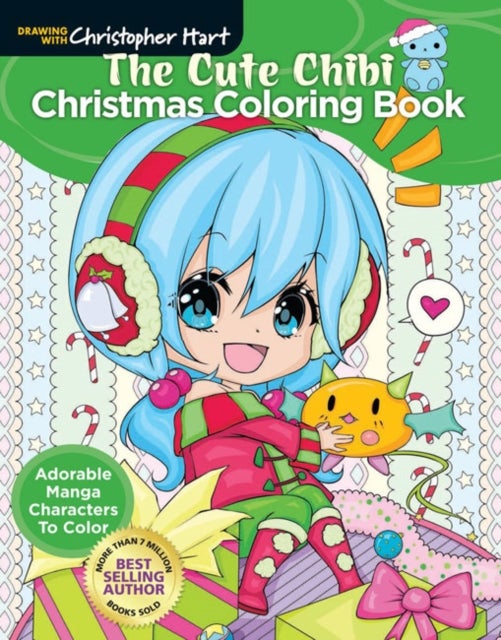 Bilde av The Cute Chibi Christmas Coloring Book Av Christopher Hart