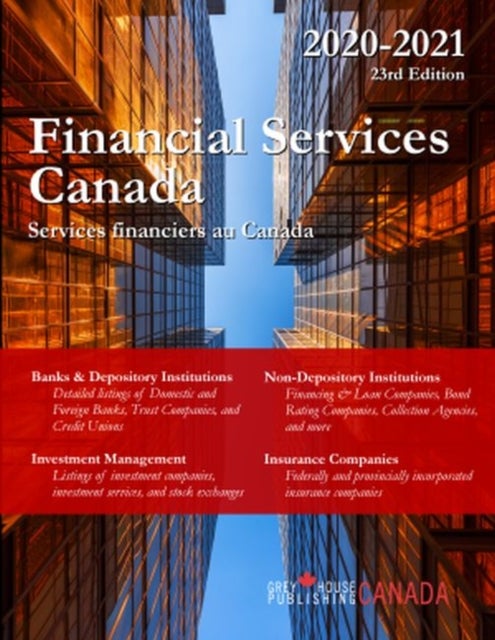 Bilde av Financial Services Canada, 2020/21 Av Grey House Canada
