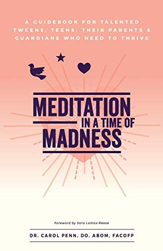 Meditation in a Time of Madness - A Guidebook for Talented Tweens, Teens, Their Parents & Guardians Who Need to Thrive