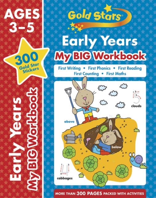 Bilde av Gold Stars Early Years My Big Workbook (includes 300 Gold Star Stickers, Ages 3 - 5)