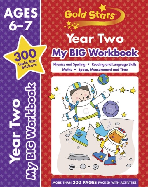 Bilde av Gold Stars Year Two My Big Workbook (includes 300 Gold Star Stickers, Ages 6 - 7)