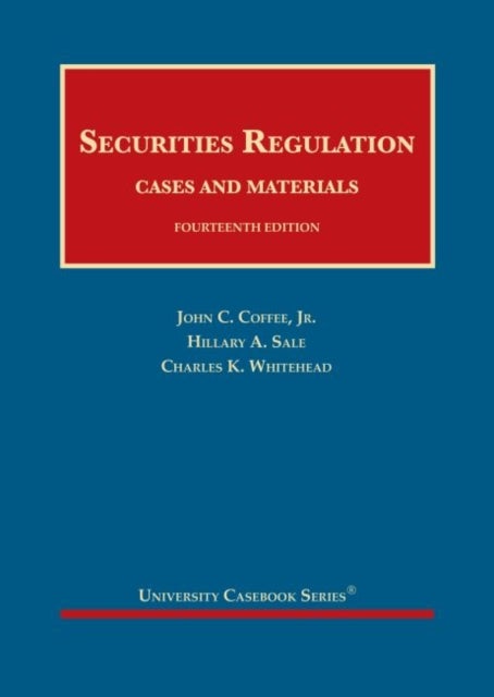 Bilde av Securities Regulation Av John C. Coffee Jr., Hillary A. Sale, Charles K. Whitehead