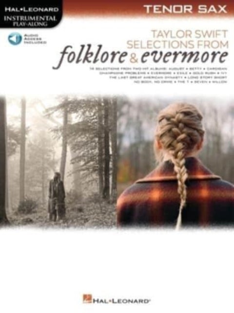 Taylor Swift - Selections from Folklore & Evermore - Tenor Sax Play-Along Book with Online Audio