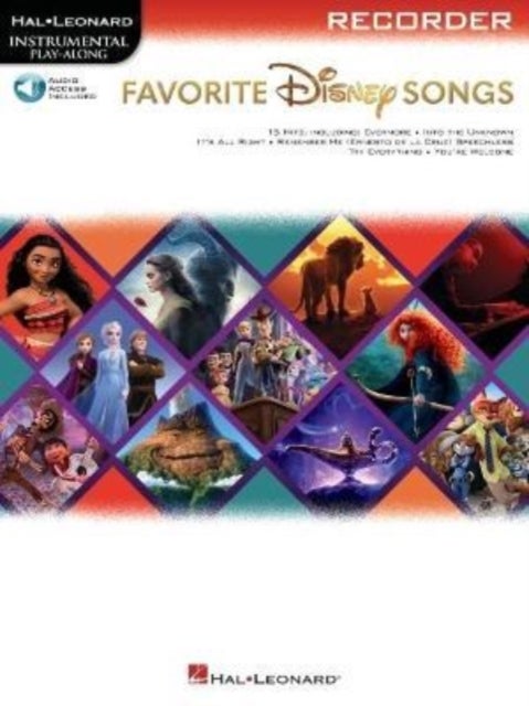 Favorite Disney Songs - Instrumental Play-Along for Recorder