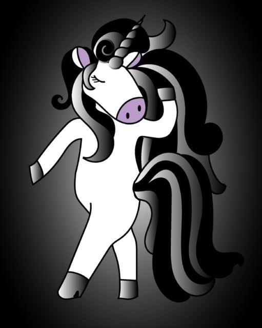 Goth Unicorn Notebook av Mantablast