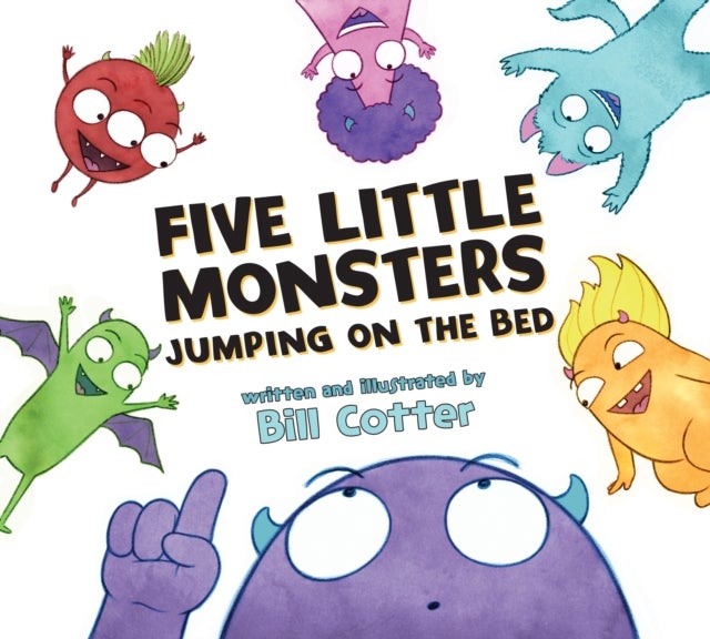 Bilde av Five Little Monsters Jumping On The Bed Av Bill Cotter