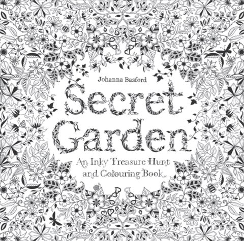 Secret garden - an inky treasure hunt and colouring book