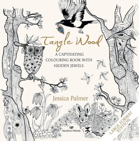 Tangle wood - a captivating colouring book with hidden jewels