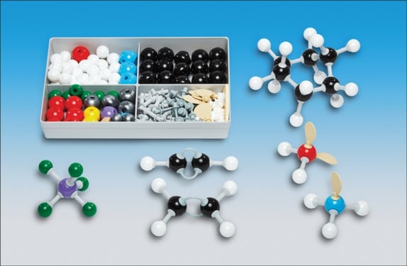 Molymod MMS-072 - Molecular Set for Inorganic & Organic Chemistry, 72 atoms