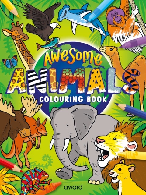 Bilde av Awesome Animals Colouring Book