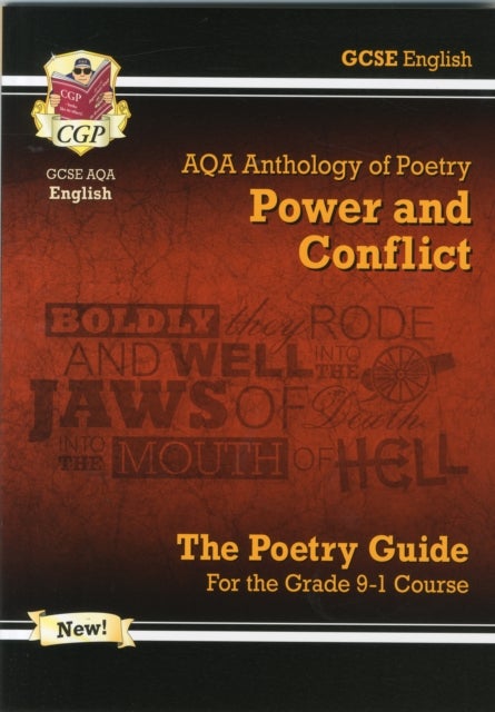 Bilde av New Gcse English Aqa Poetry Guide - Power &amp; Conflict Anthology Inc. Online Edition, Audio &amp; Quizzes: Av Cgp Books