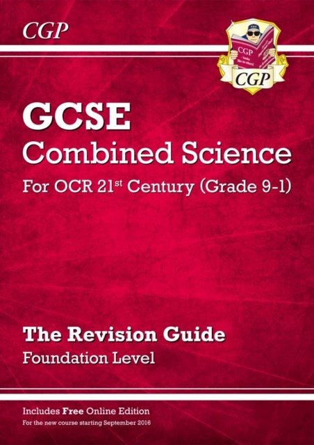 Bilde av Grade 9-1 Gcse Combined Science: Ocr 21st Century Revision Guide With Online Edition Foundation: Per Av Cgp Books