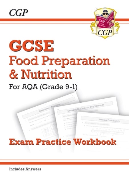 Bilde av Gcse Food Preparation &amp; Nutrition - Aqa Exam Practice Workbook (includes Answers) Av Cgp Books