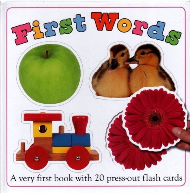 Bilde av First Words - Book With 20 Press-out Flash Cards