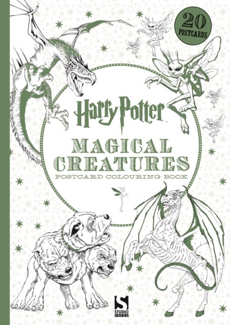 Harry Potter Magical Creatures Postcard Colouring Book - 20 postcards to colour