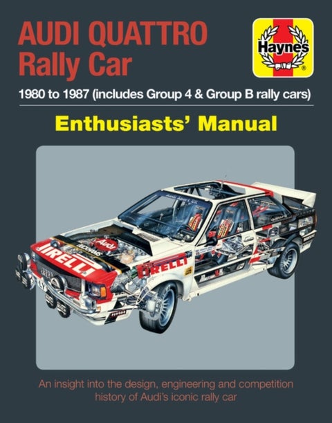 Audi Quattro Rally Car Manual - 1980 to 1987 (includes Group 4 & Group B rally cars)