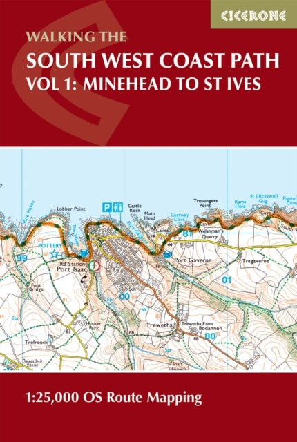 South West Coast Path Map Booklet - Vol 1: Minehead to St Ives - 1:25,000 OS Route Mapping