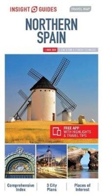 Northern Spain Insight Guides Travel Map - Barcelona Map, Madrid Map