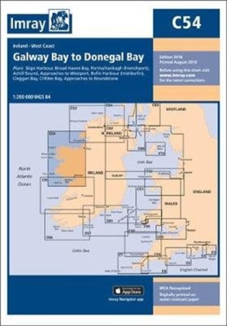 Imray Chart C54 - Galway Bay to Donegal Bay