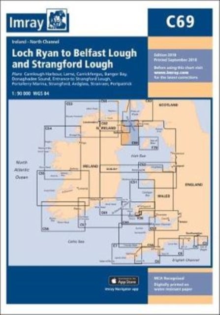 Imray Chart C69 - Loch Ryan to Belfast Lough and Strangford Lough