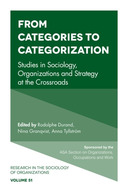 From Categories to Categorization - Studies in Sociology, Organizations and Strategy at the Crossroads