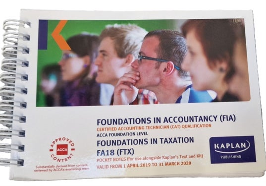 FTX - FOUNDATIONS IN TAXATION (FA18) - POCKET NOTES