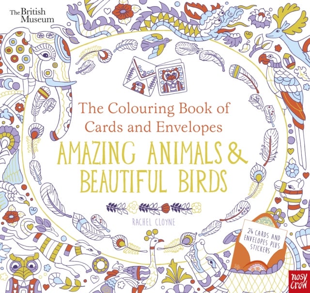 Bilde av British Museum: The Colouring Book Of Cards And Envelopes: Amazing Animals And Beautiful Birds