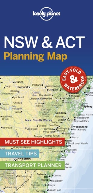 Bilde av Lonely Planet New South Wales &amp; Act Planning Map Av Lonely Planet