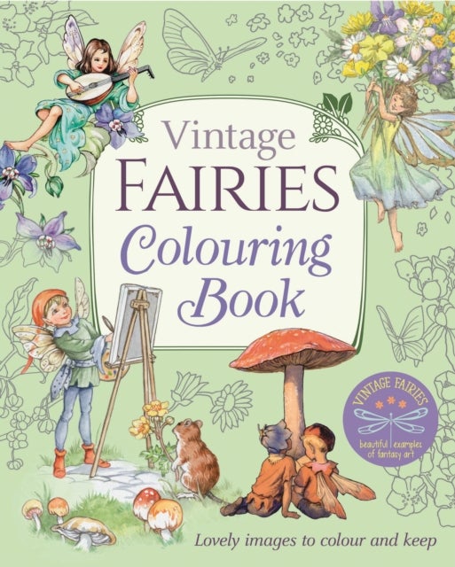 Bilde av Vintage Fairies Colouring Book Av Margaret (illustrator) Tarrant