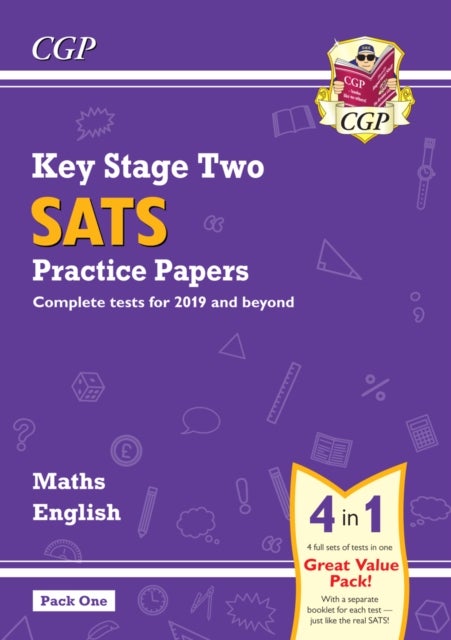 Bilde av Ks2 Maths &amp; English Sats Practice Papers: Pack 1 - For The 2024 Tests (with Free Online Extras) Av Cgp Books