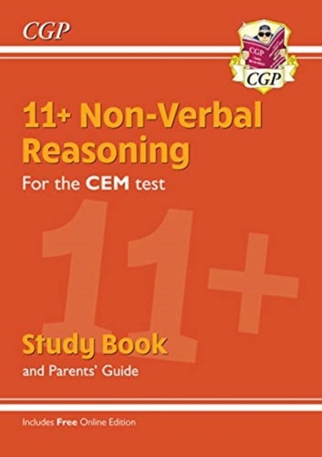 Bilde av 11+ Cem Non-verbal Reasoning Study Book (with Parents&#039; Guide &amp; Online Edition): Unbeatable Revision Av Cgp Books