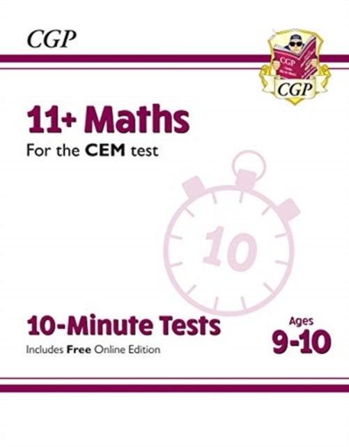 Bilde av 11+ Cem 10-minute Tests: Maths - Ages 9-10 (with Online Edition) Av Cgp Books