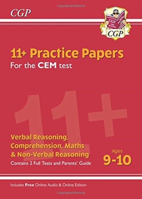 Bilde av 11+ Cem Practice Papers - Ages 9-10 (with Parents&#039; Guide &amp; Online Edition): Perfect Preparation For Av Cgp Books