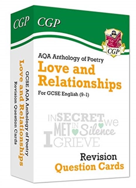 Bilde av Gcse English: Aqa Love &amp; Relationships Poetry Anthology - Revision Question Cards Av Cgp Books