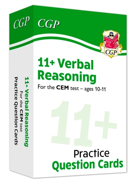 Bilde av 11+ Cem Verbal Reasoning Revision Question Cards - Ages 10-11 Av Cgp Books