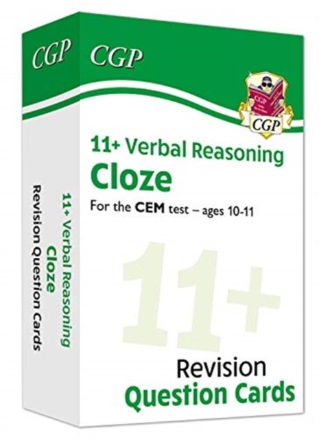 Bilde av 11+ Cem Revision Question Cards: Verbal Reasoning Cloze - Ages 10-11 Av Cgp Books