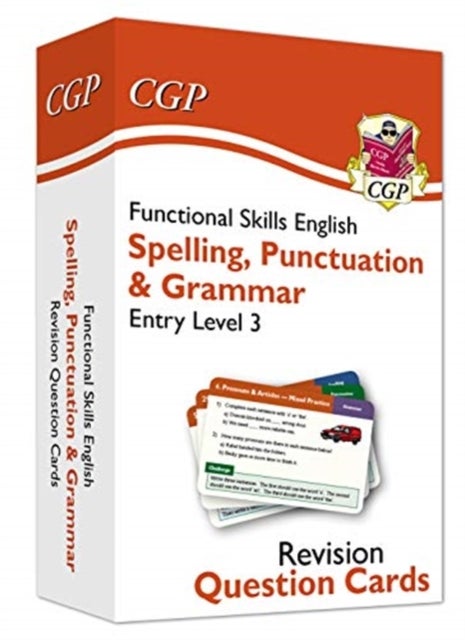Bilde av Functional Skills English Revision Question Cards: Spelling, Punctuation &amp; Grammar Entry Level 3 Av Cgp Books