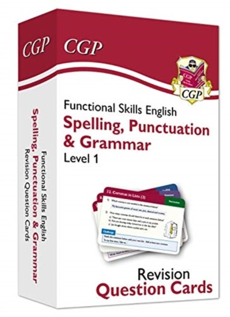 Bilde av Functional Skills English Revision Question Cards: Spelling, Punctuation &amp; Grammar - Level 1 Av Cgp Books