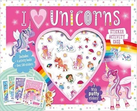 STICKER ACTIVITY CASE I LOVE UNICORNS