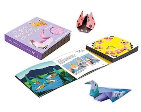 Origami Butterflies, Birds & Bees - Paper Block Plus 64-Page Book
