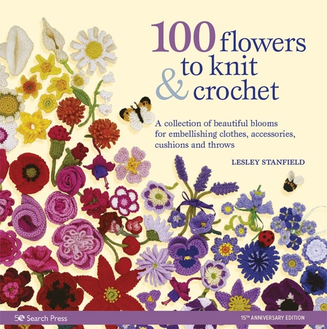 Bilde av 100 Flowers To Knit &amp; Crochet (new Edition) Av Lesley Stanfield