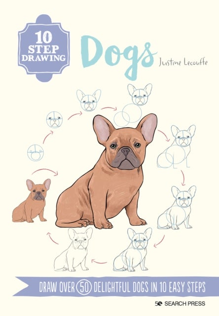 Bilde av 10 Step Drawing: Dogs Av Justine Lecouffe