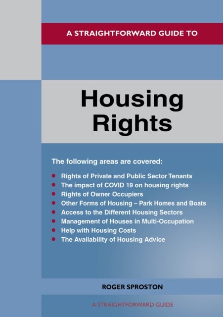Bilde av A Straightforward Guide To Housing Rights Av Roger Sproston