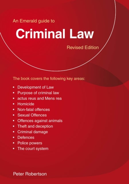 Bilde av An Emerald Guide To Criminal Law Av Peter Robinson