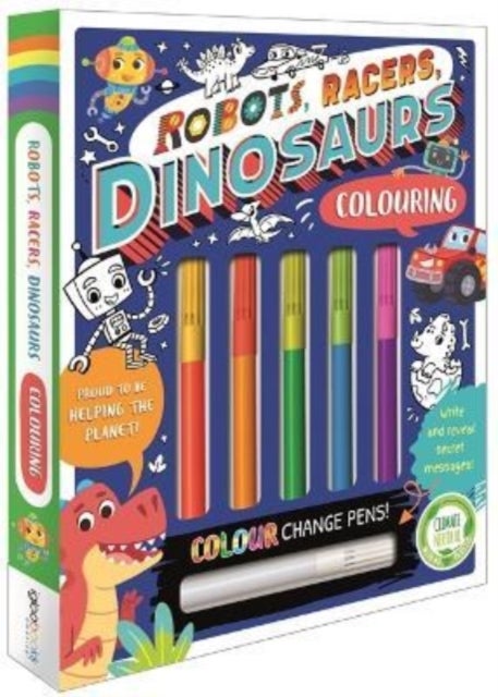 Bilde av Robots, Racers, Dinosaurs Colouring Av Igloo Books