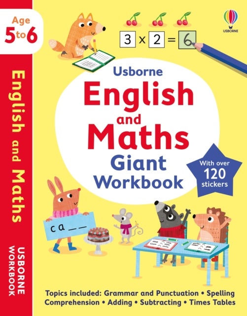 Bilde av Usborne English And Maths Giant Workbook 5-6 Av Holly Bathie, Jessica Greenwell, Jane Bingham, Hannah (editor) Watson
