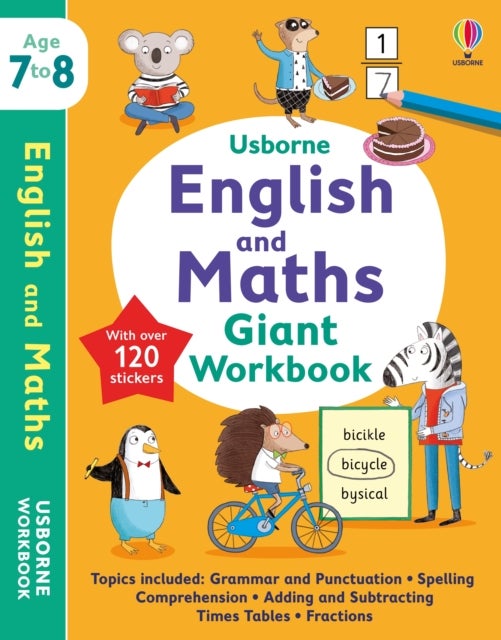 Bilde av Usborne English And Maths Giant Workbook 7-8 Av Holly Bathie, Jane Bingham, Caroline Young, Hannah (editor) Watson