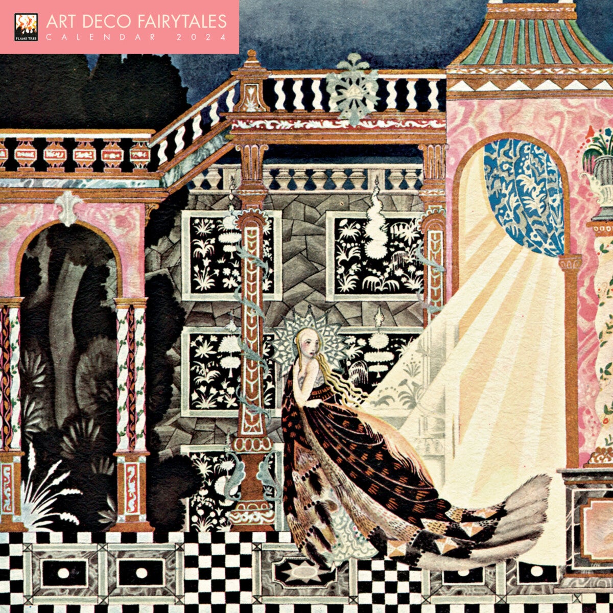 Art Deco Fairytales Wall Calendar 2024 (Art Calendar)