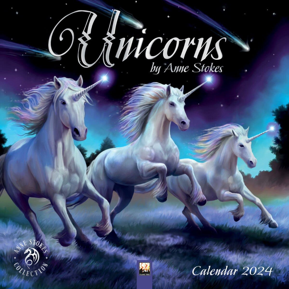 Kalender 2024 Unicorns 30x30cm